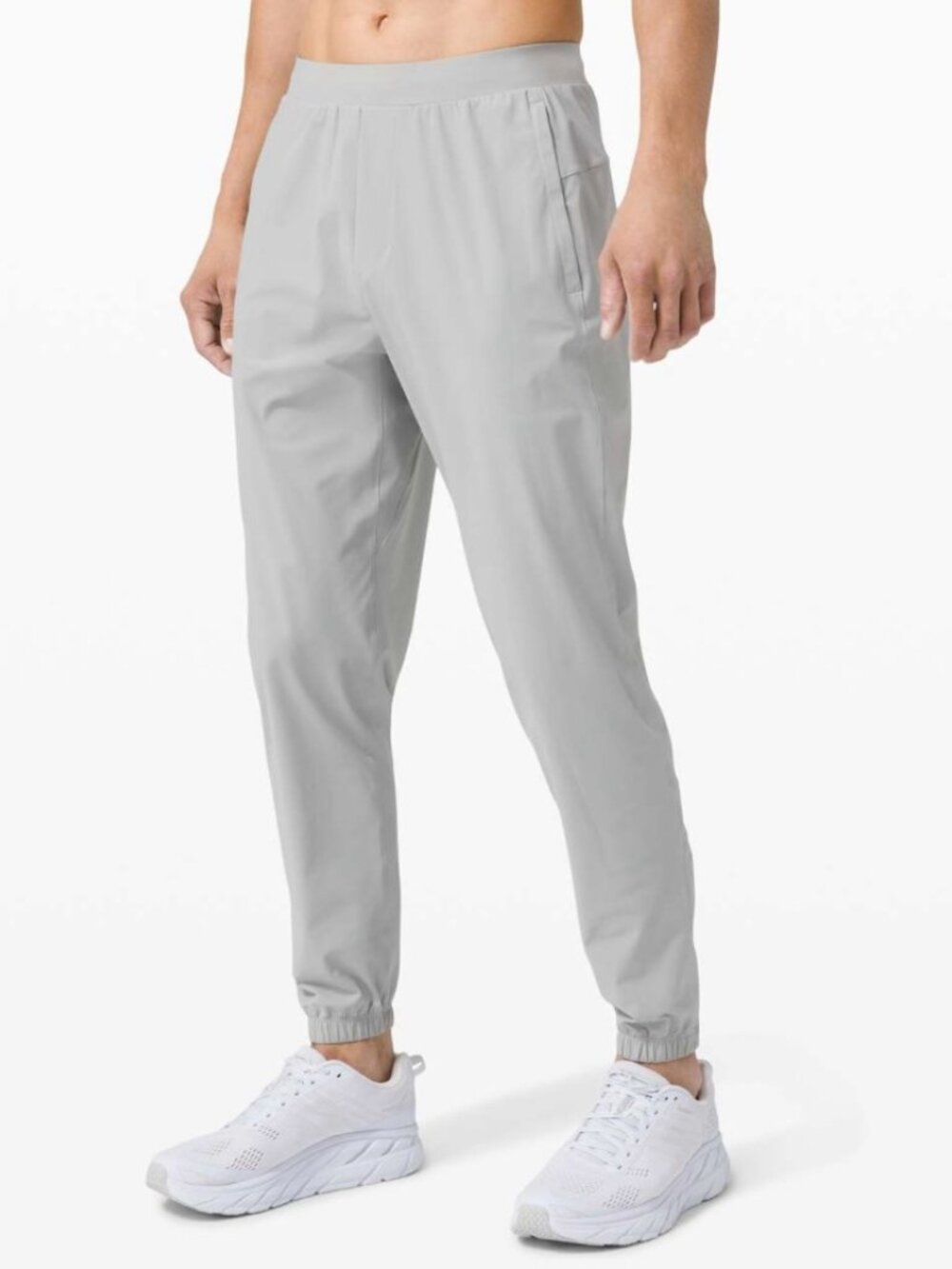 Lululemon Surge Jogger Shorter 27" Size S Grey Lightweight Stretch $128